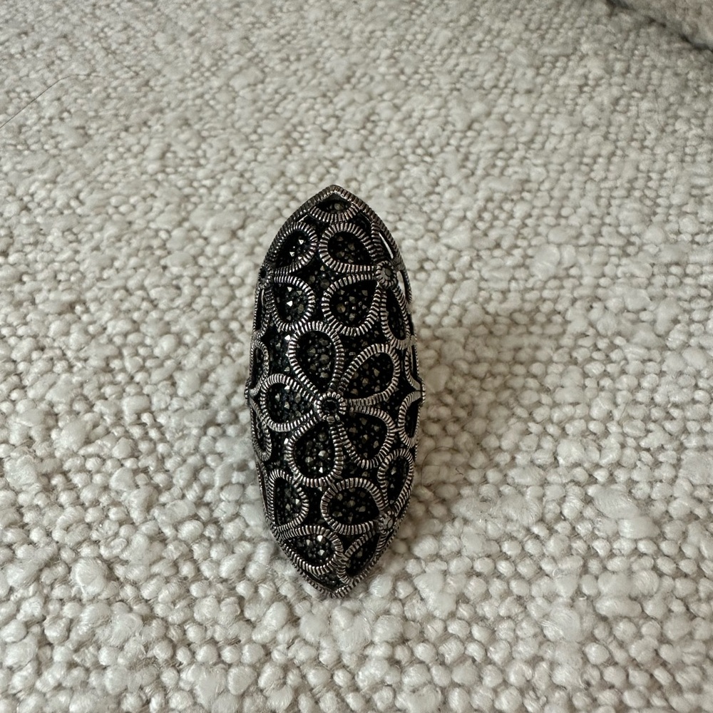 Solid Silver Cuff Ring hand made
